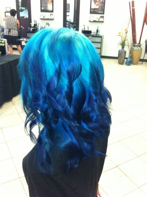 Hairstyle Trends 27 Incredible Examples Of Blue Ombre Hair Colors