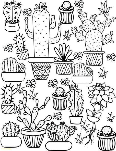 The best collection of cactus coloring pages for adults. Pin on Spring