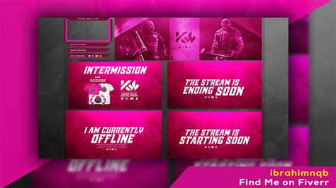 twitch overlay Get The Job, Fiverr, Twitch, Streamers, Design Projects