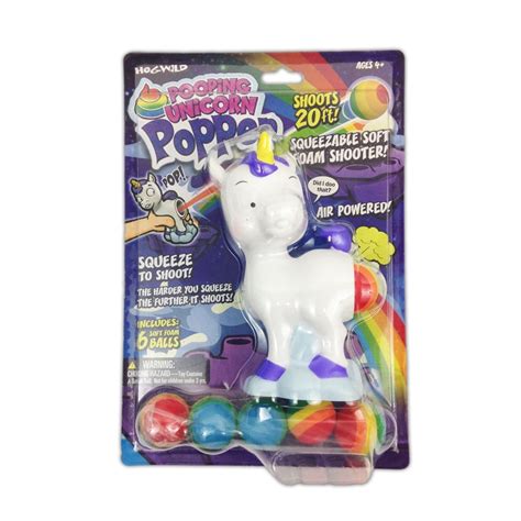 Hog Wild Hog Wild Pooping Unicorn Popper Foam Ball Shooter Walmart