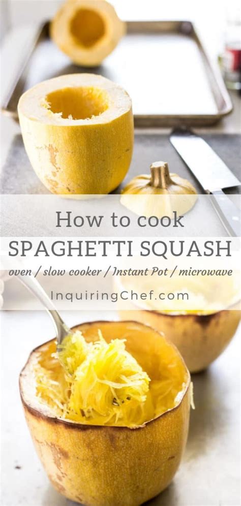 How To Cook Spaghetti Squash Instant Pot Slow Cooker Oven Or Microwave