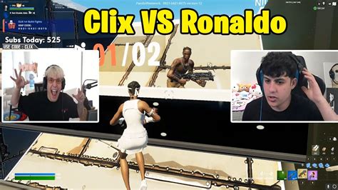 Clix Vs Stable Ronaldo 1v1 Chill Buildfights After Long Time Youtube