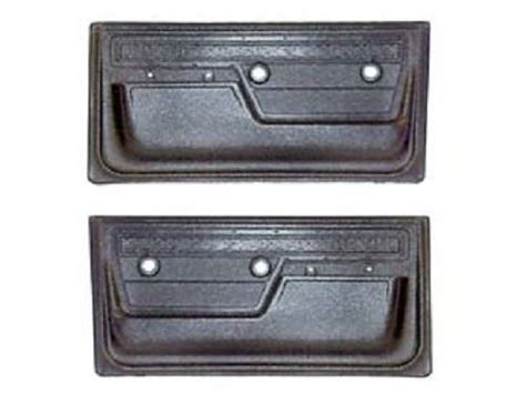Door Panels Black 1972 Chevy Or Gmc Truck Handh Classic Parts 6198