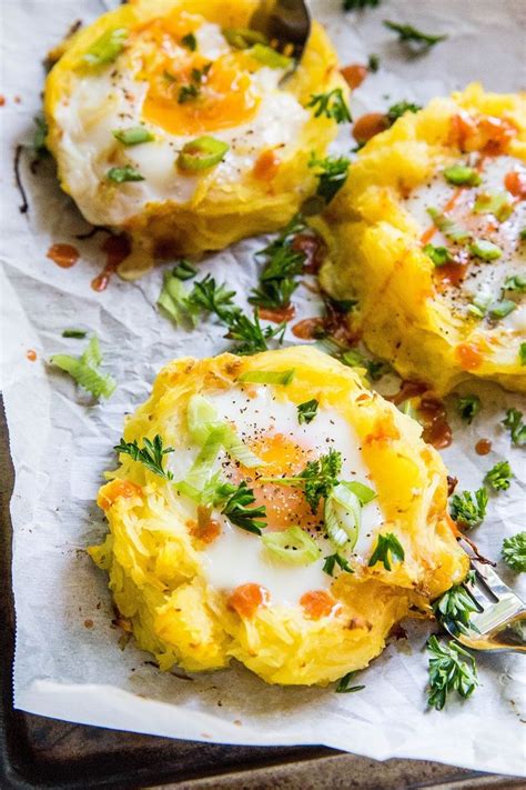 Spaghetti Squash Egg Nests A Fresh And Funky Clean Breakfast Recipe