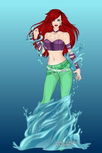 Ariel ~ By Saundra Banks ~ Created Using The X Girl Doll Maker Goth Disney Princesses Disney
