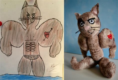 Custom Plush From Drawing Kids Drawing Into Plush Toy Soft Toy Made