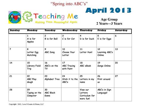 Eteachingme On Twitter Lesson Plans For Toddlers Calendar Lessons