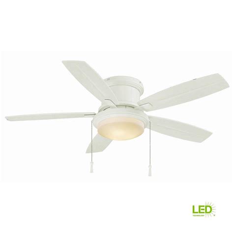 Five blade indoor/outdoor fan in rustic copper. Hampton Bay Roanoke 48 in. LED Indoor/Outdoor Matte White ...