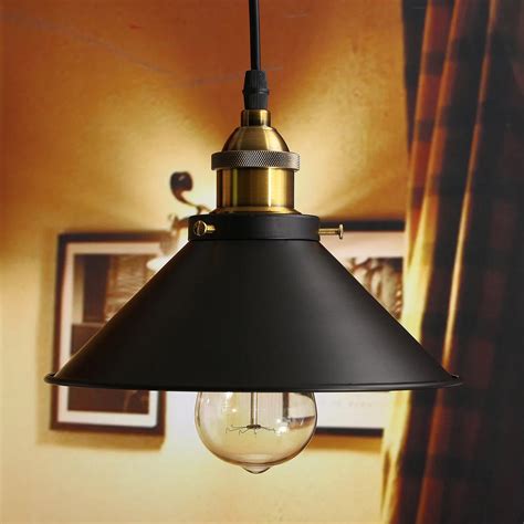 Loft Vintage Ceiling Lamp Round Retro Ceiling Light Industrial Design Edison Bulb Antique
