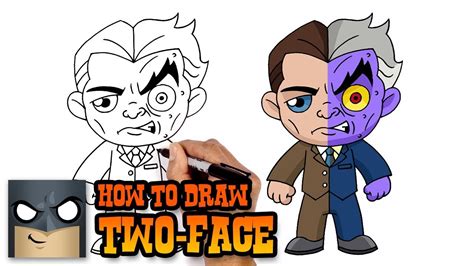 How To Draw Two Face From Batman Carmelia Kwan