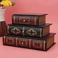 YLSHRF Retro Book Shape Storage Box, Book Shape Storage Box Decoration ...