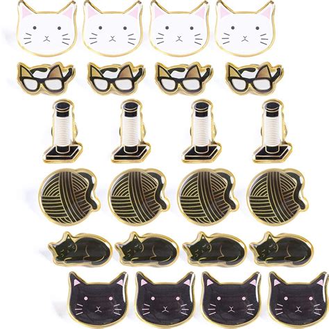 Cat Lapel Pins Enamel Pin Set 1 In 24 Pack Michaels