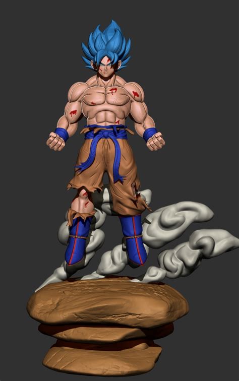 Goku Ssj Ssjb Fan Art Zbrushcentral