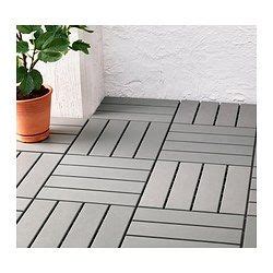 9 pcs (30x30 cm) floor decking for outdoor use.may be combined with other colours of runnen floor. RUNNEN Decking, outdoor, gray, 9 sq feet - IKEA | Patio ...