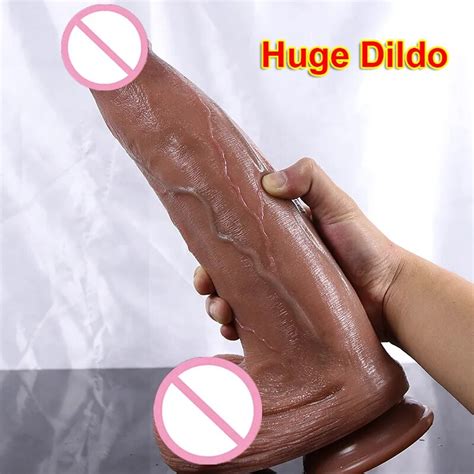 Super Riesigen Dildo Realistische Soft Big Penis Gro E Dick Saugnapf Anal Plug Sex Spielzeug F