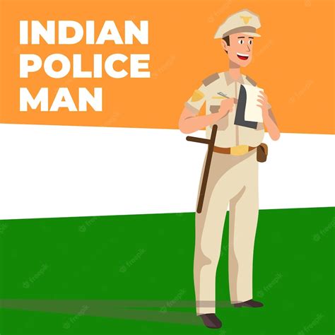Premium Vector Indian Police Man