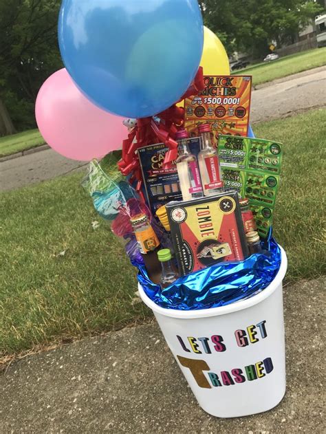 Lets Get Trashed 21st Birthday Basket 🍻 21st Birthday Basket