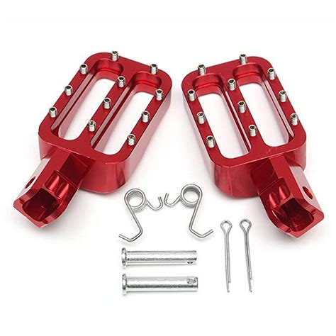 2 X High Quality Billet Cnc Aluminum Motorcycle Atv Foot Pegs Rests
