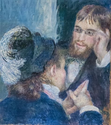 Conversation Oil On Canvas By French Artist Auguste Renoir Flickr
