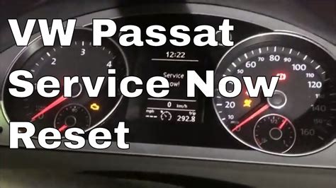 How To Reset A Volkswagen Vw Passat Service Now Warning Message 2008