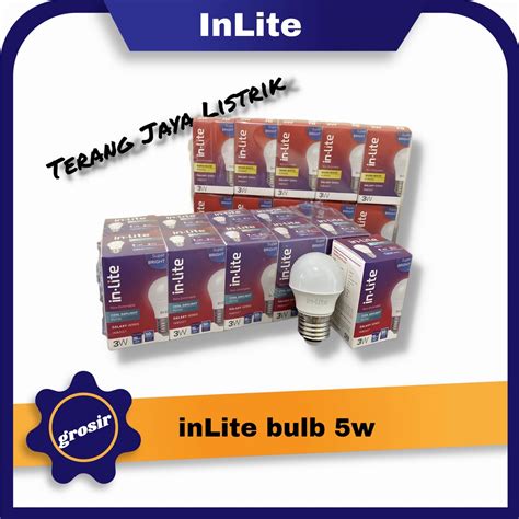 Jual Inlite Lampu Led Bulb Watt W Putih Kuning Inb Shopee Indonesia