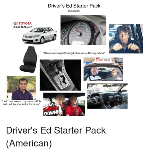 Eating disorder memes to make our crippling life a little bit funnier. Driver's Ed Starter Pack American TOYOTA 607080 COROLLA No ...