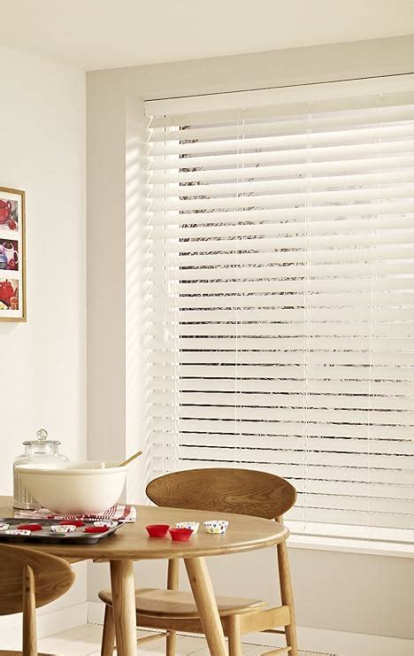 Wdcb Online Genuine Wood Venetian Blind White 50mm Wide Slat Made To Your Own Sizes Just