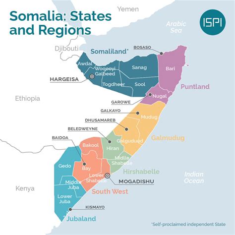 Somalia States And Regions Ispi