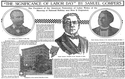 The Significance Of Labor Day By Samuel Gompers