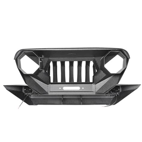 Hookeroad Jeep Tj Front Bumper Wgrille Guard And Winch Plate For 1997