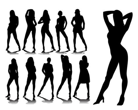 Sexy Woman Silhouettes Stock Vector Image By ©archymeder 13707600