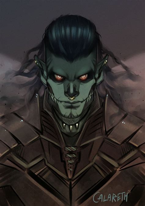 Artstation Calareth Of Niflheim Nina Dordevic Dark Elf Half Orc