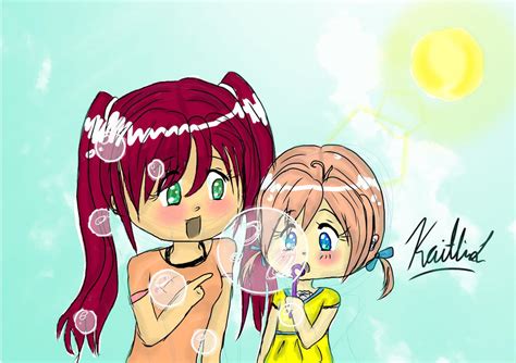 Sisters With Bubbles By Angelkitty1996 On Deviantart
