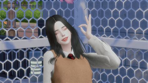 Sharing Sims🥰 Ulzzang High School Girl Sims 4 Download And Cc