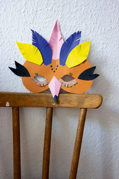 Diy Idee Für Den Kindergeburtstag Eine Vogelmaske Basteln