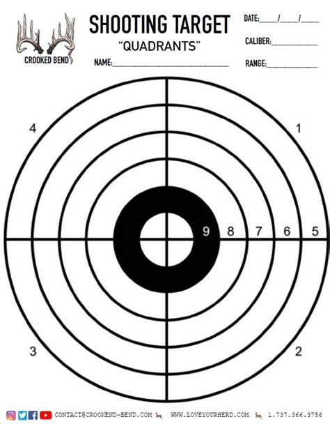 Free Printable Shooting Targets Crooked Bend