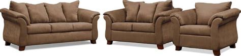 Adrian Sofa Loveseat And Chair Taupe Value City Furniture