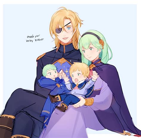 Dimitri And Byleth With Their Children Fire Emblem Fire Emblem Fates