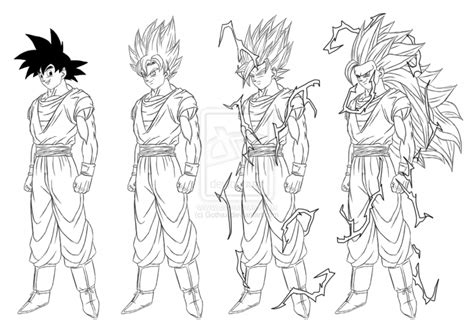 Goku Super Saiyan 100 Colouring Pages - Free Colouring Pages