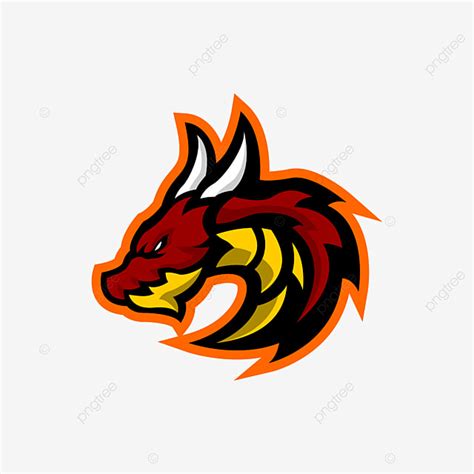 Dragon Mascot Clipart PNG Images Red Dragon Mascot Esports Logog