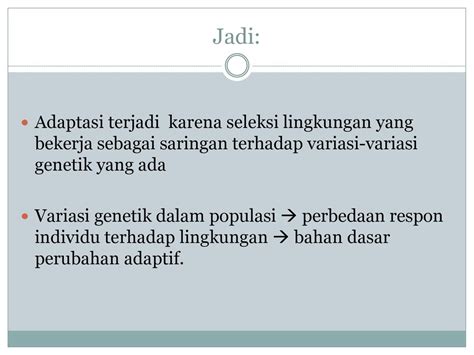 Perbedaan Adaptif Dan Adaptasi