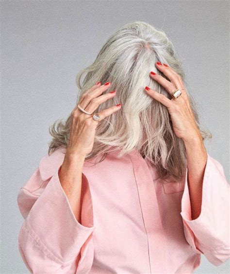 how french women go grey gracefully leonce chenal in 2022 grey hair without looking old