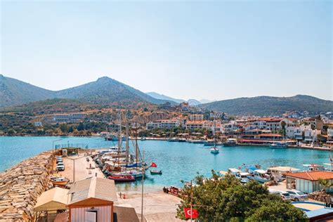 datca is quite touristic places and a holiday resort by the sea mugla turkey editorial image