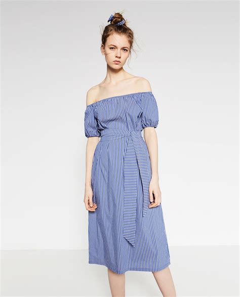 Pin By Nico Deys On I ️zara Striped Dress Summer Striped Midi Dress