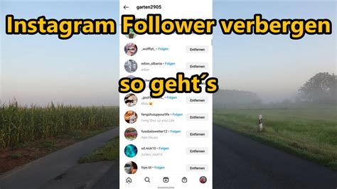 Instagram Follower Verbergen Verstecken Wem Ich Auf Instagram Folge Und Wer Mir Folgt Youtube