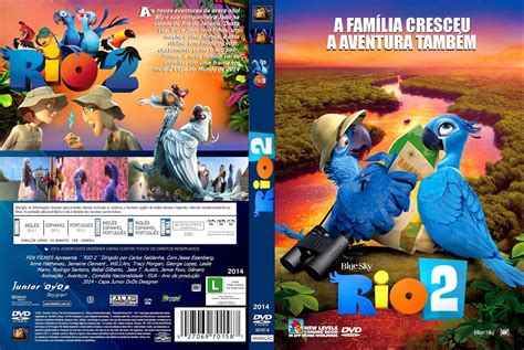 Junior Dvds Capa Do Filme Rio 2 ´´ Capa 2 ´´ Junior Dvds Designer