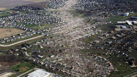 Aerial Views Of Illinois Tornado Damage