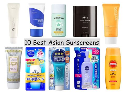 10 Best Asian Sunscreen To Prevent Tanning On Face And Body