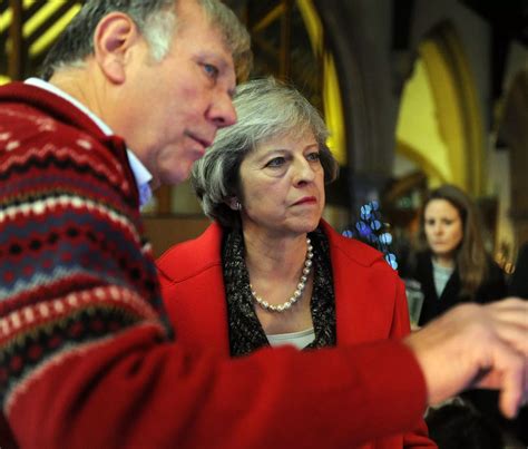 Theresa May At A Christmas Tree Festival In Twyford Berkshire Live