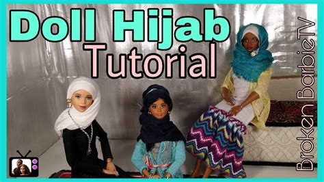 Hijab Barbie Doll Voal Motif